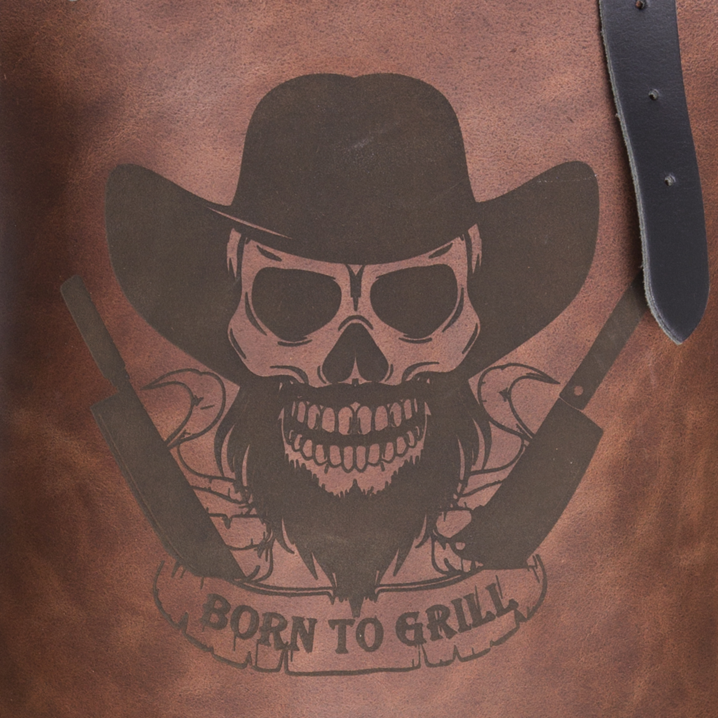 Leather Apron "Born to Grill"