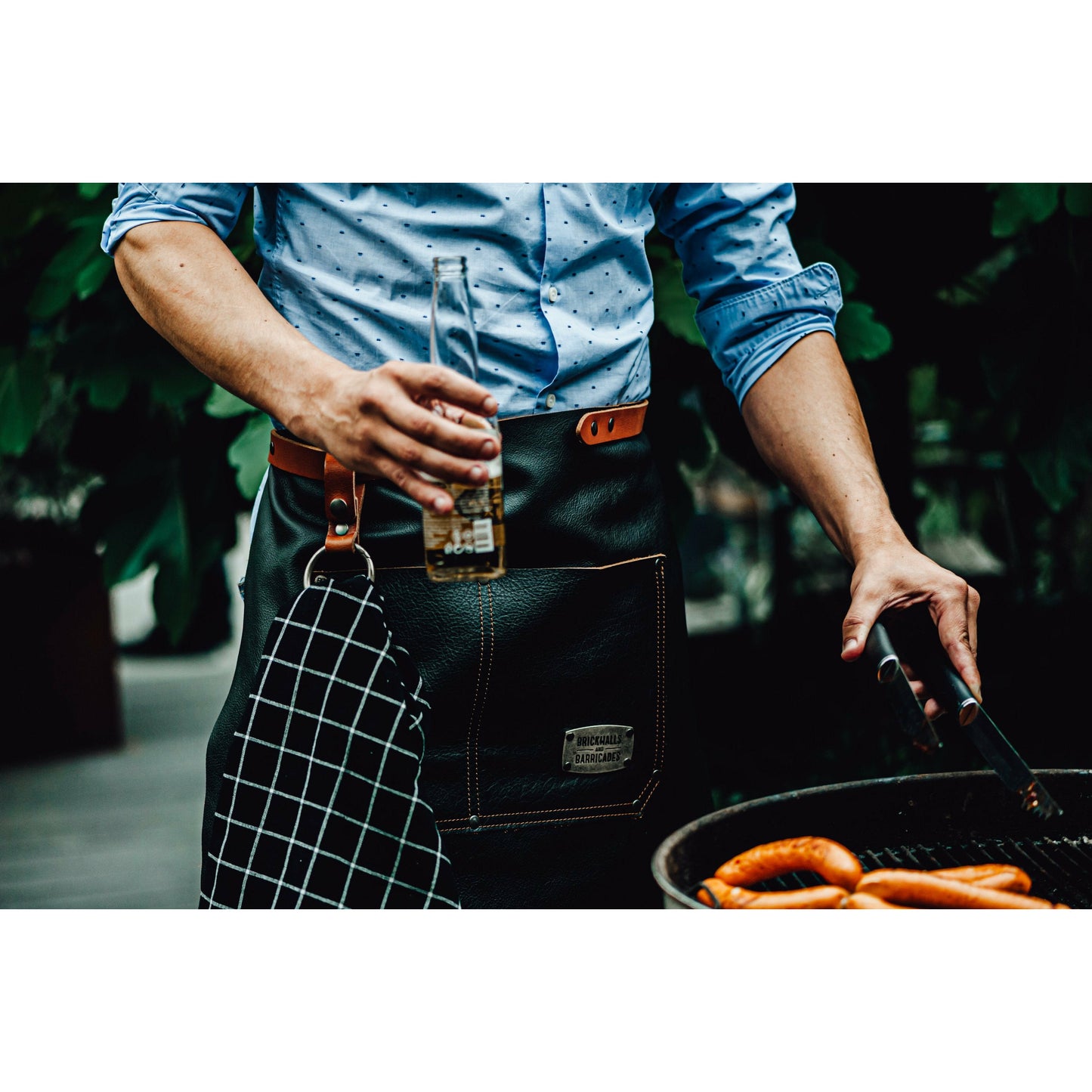 Leather Waist Apron "The Premium Bistro"